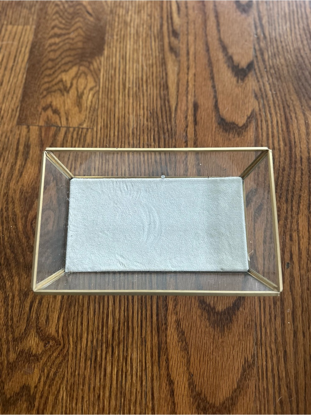 Isaac Jacobs Gold Trim Vanity Decorative Tray